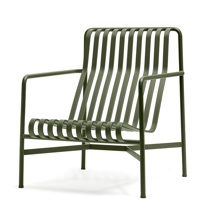 Palissade Lounge Chair High fra Hay i oliven