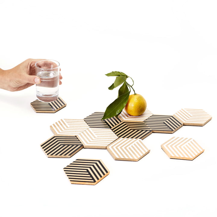 Table Tiles Optic underlag fra Areaware