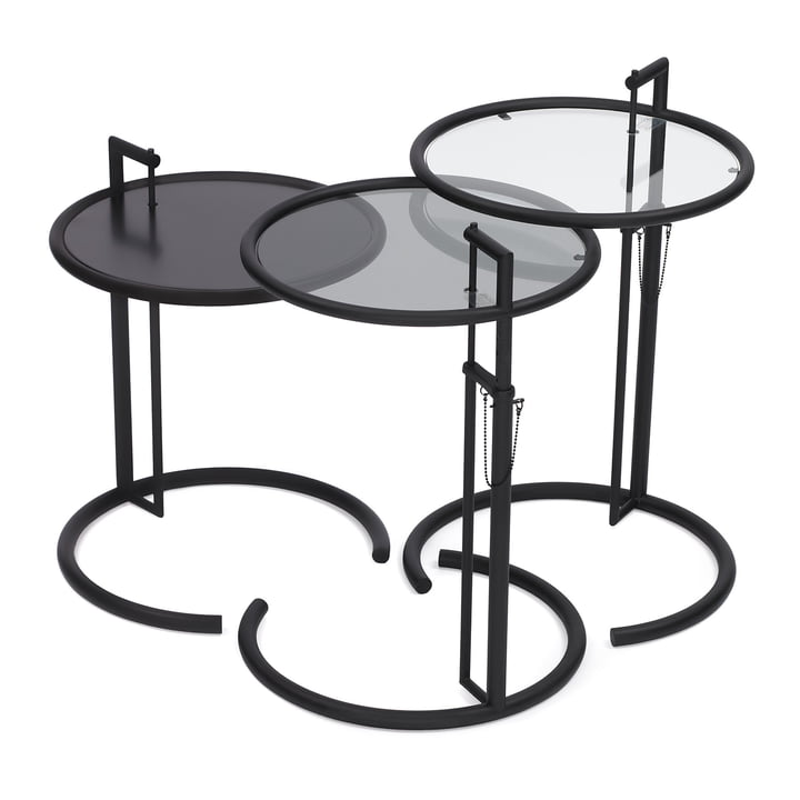 ClassiCon – justerbart bord E 1027 sort udgave