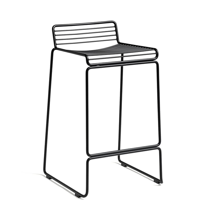 Hay Hee barstolen i sort med en sædehøjde på 65 cm