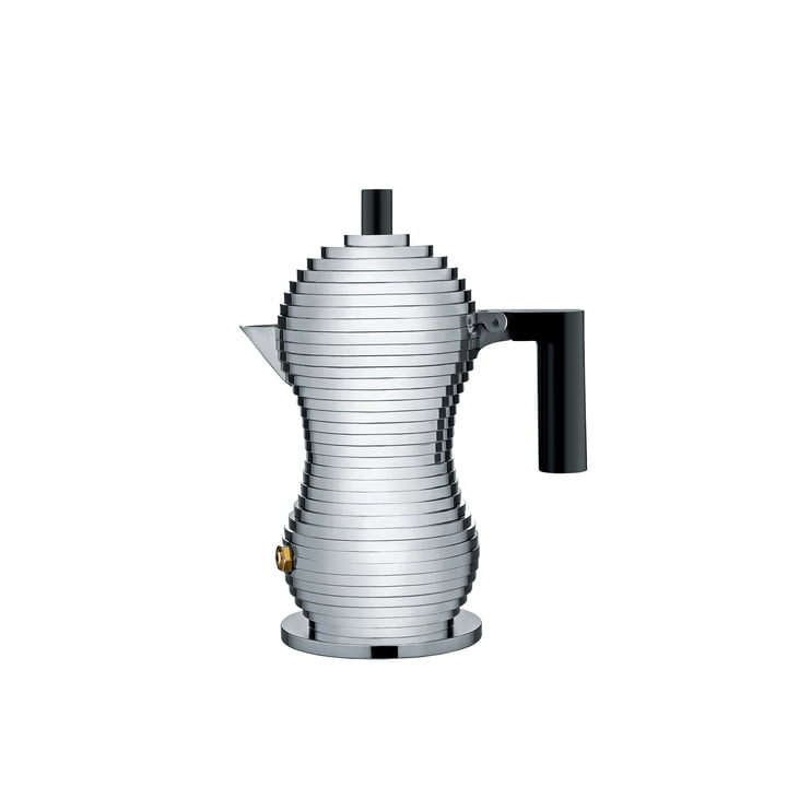 Pulcina espressomaskine i small fra Alessi i sort
