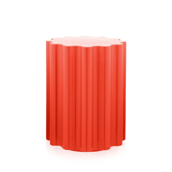 Colonna skammel/sidebord fra Kartell i rød