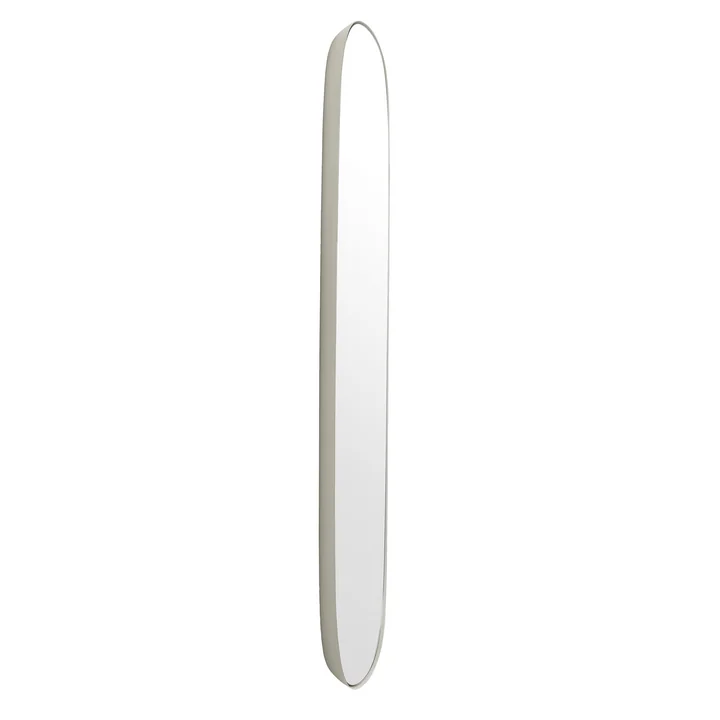 Det Framed Mirror, stort i gråt / klart glas