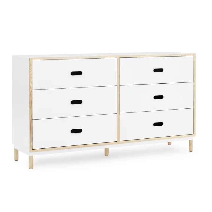 Kabino kommode med 6 skuffer fra Normann Copenhagen i hvid