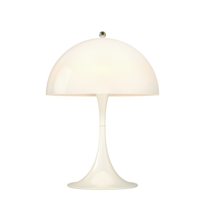 Panthella Mini bordlampe Ø 25 cm af Louis Poulsen i opal hvid