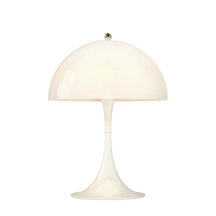 Panthella Mini bordlampe Ø 25 cm fra Louis Poulsen i opal hvid
