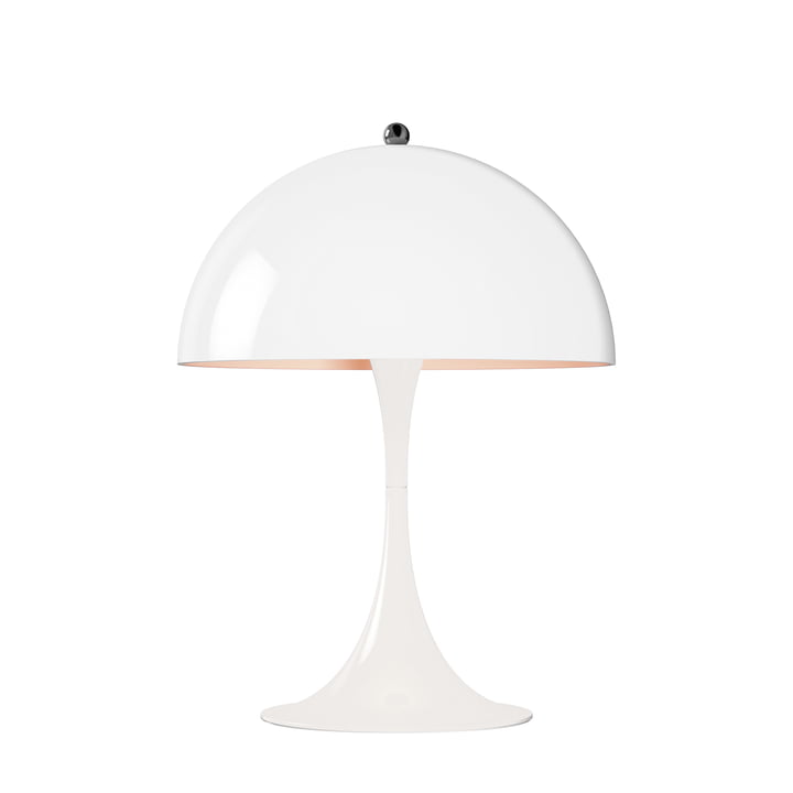 Panthella Mini bordlampe Ø 25 cm af Louis Poulsen i hvid