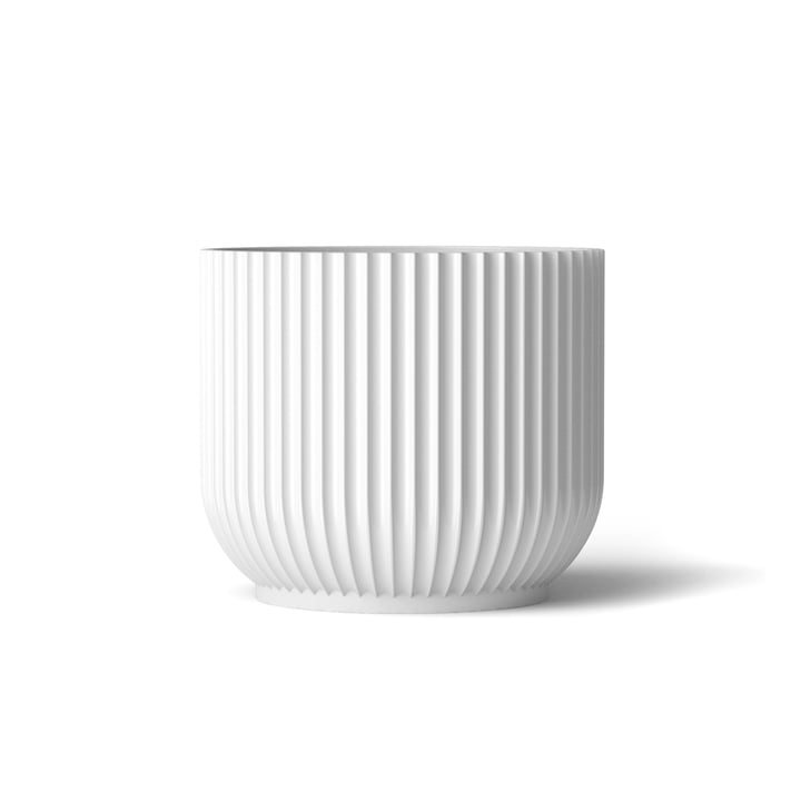 Flowerpot M fra Lyngby Porcelæn i hvid
