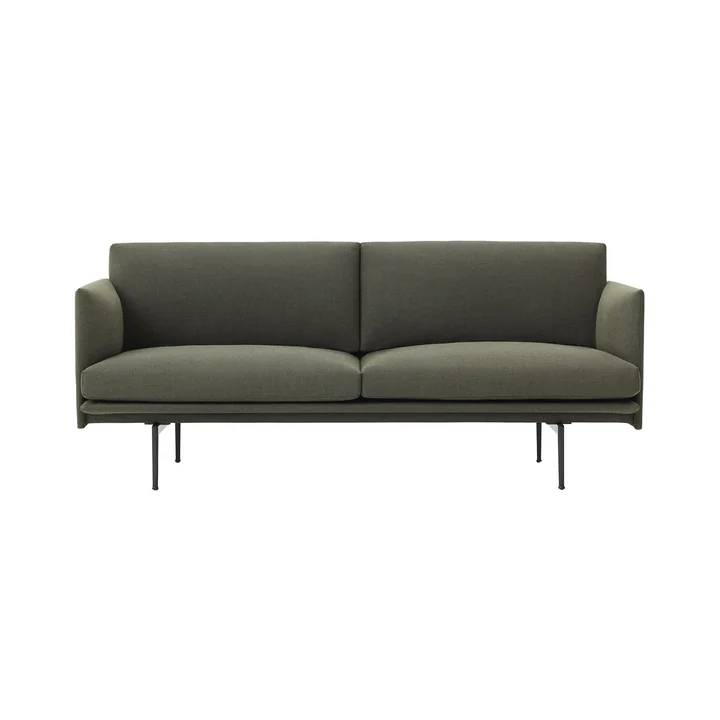 Outline sofa 2-personers fra Muuto i grøn