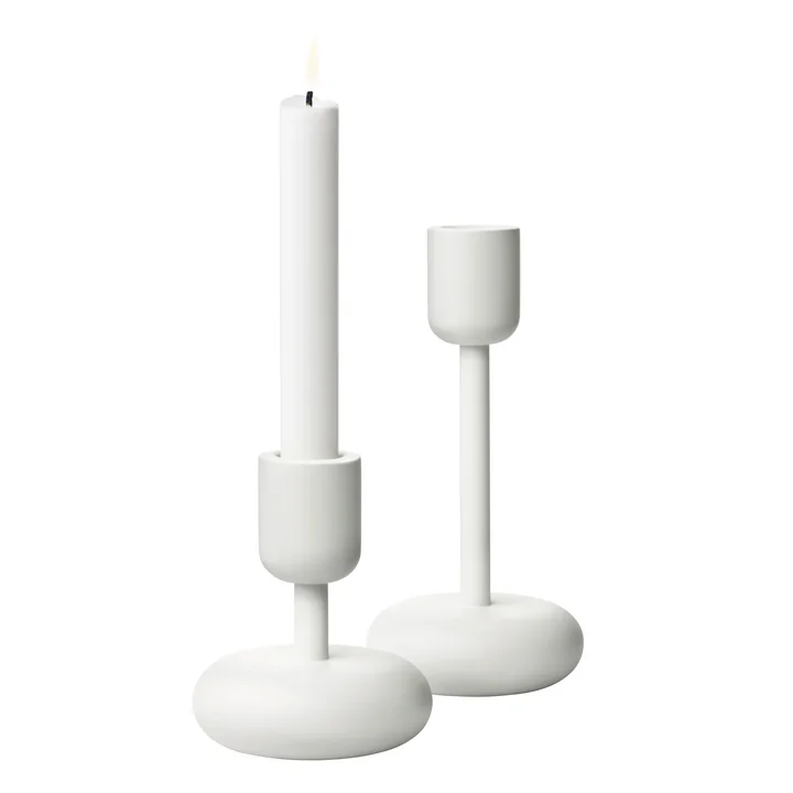 Iittala - Nappula lysestage 107 mm, hvid