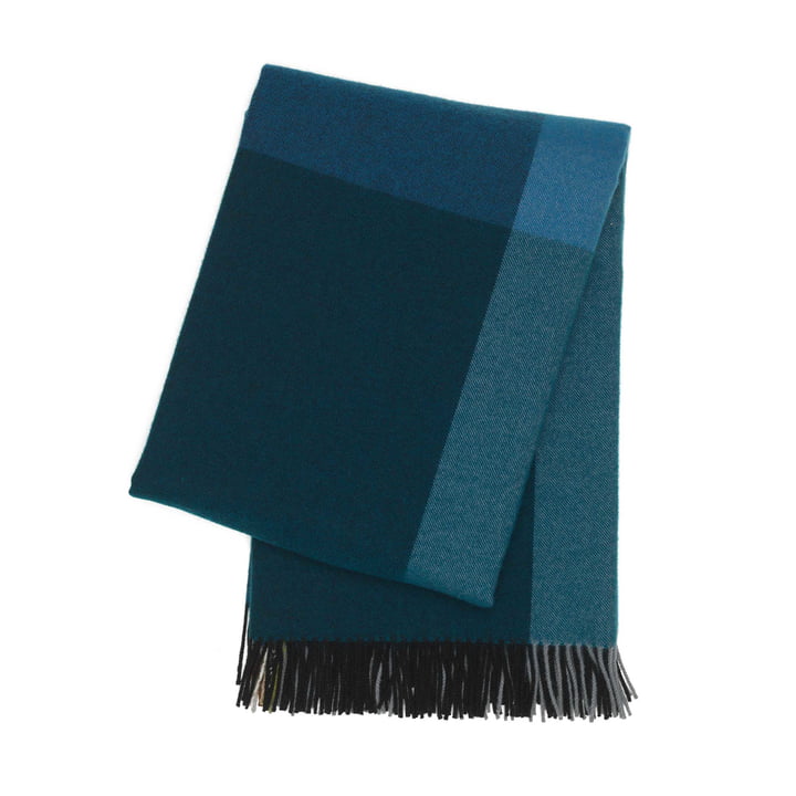 Colour Block tæppe fra Vitra i sort og blå