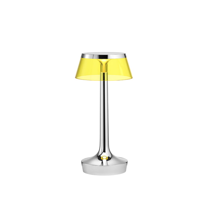 Flos - Bon jour Unplugged bordlampe i krom / kronegul