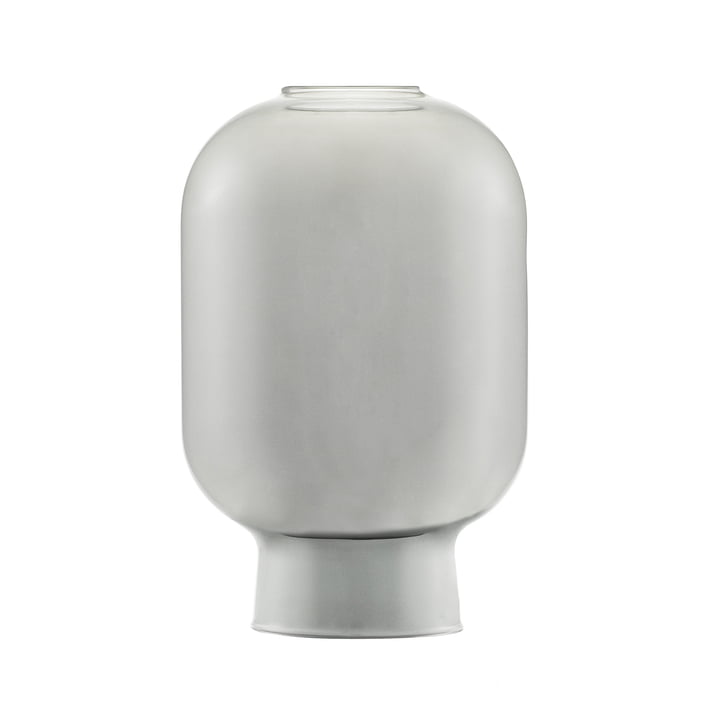 Reserveglas til Amp bordlampen fra Normann Copenhagen i røgfarvet/sort