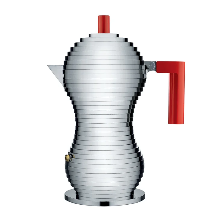 Pulcina espressokande (induktion) fra Alessi i rød