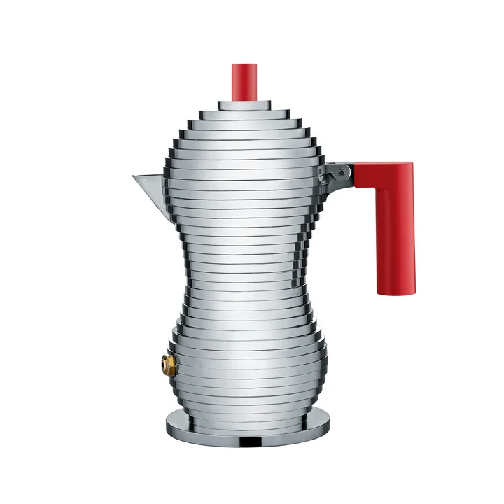 Pulcina espressokande (induktion) fra Alessi i rød
