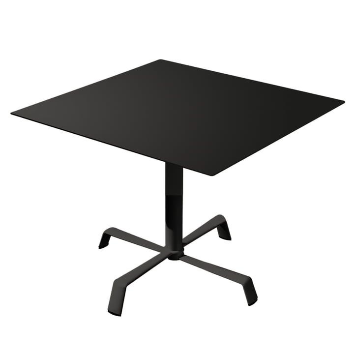 Tonik bord 70 x 70 cm, ramme Elica fra Fast i sort