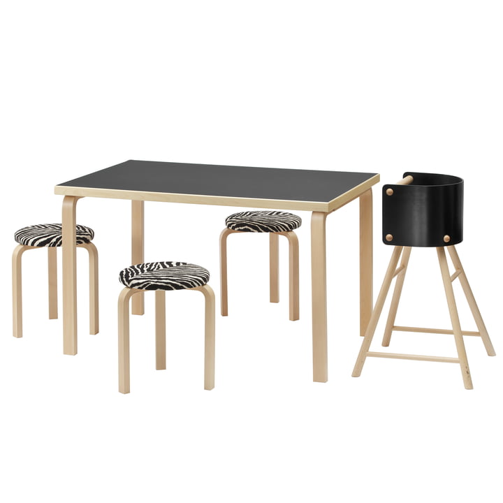 Rektangulært 81A bord fra Artek