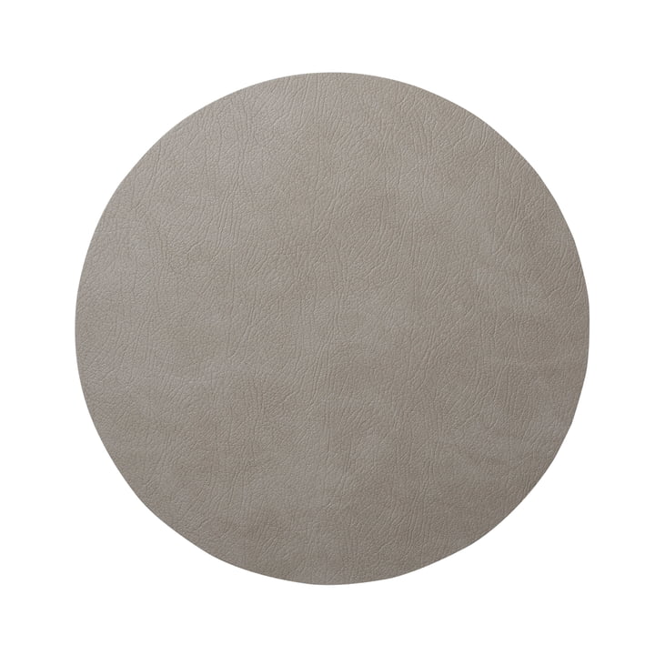 Hot Mat Circle M bordskåner på Ø 30 cm fra LindDNA i farven light grey bull (3 mm)