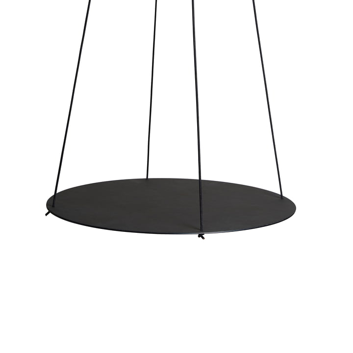 Pendulum Circle svævehylde 40 cm i sort