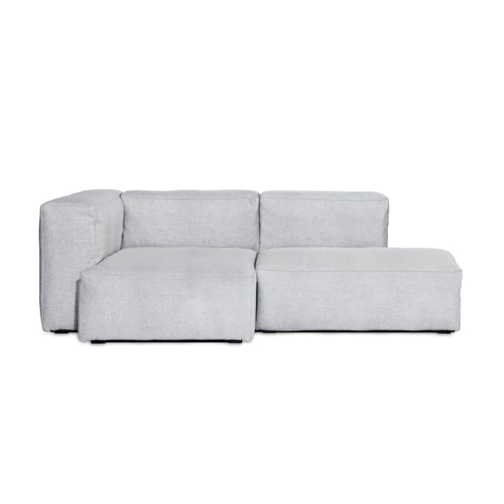 Hay - Mags Soft Sofa 2,5 seter, kombination 3, armlæn venstre / lysegrå (ståludskæring 120) / sømme: lys grå