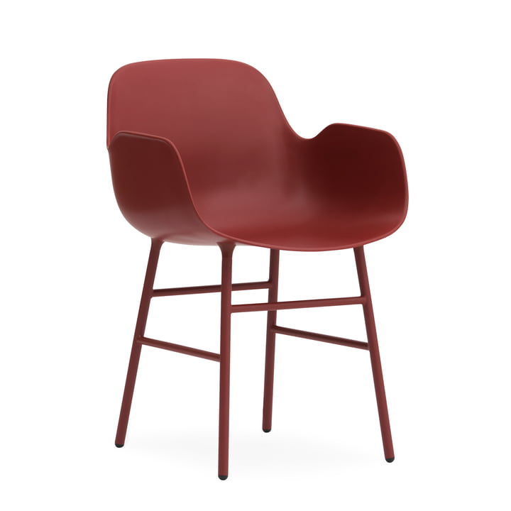 Form lænestol (stål) fra Normann Copenhagen i rød