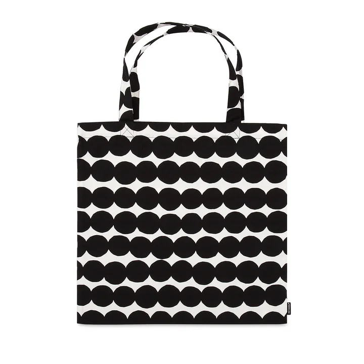 Räsymatto Mulepose fra Marimekko i sort og hvid