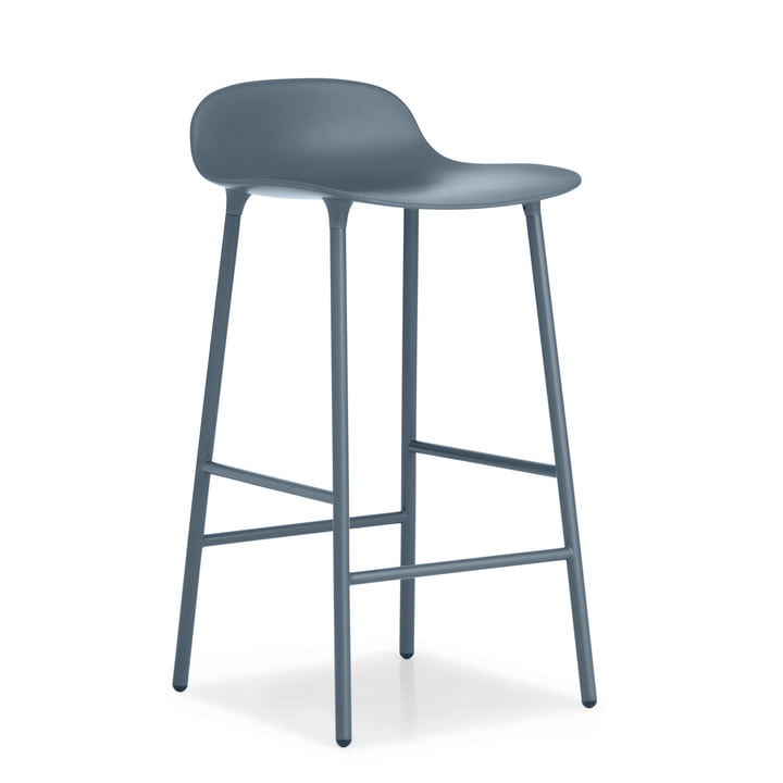 Form barstol H 65 cm af Normann Copenhagen i blåt