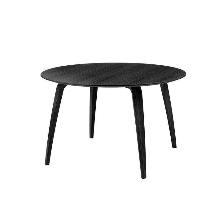 Spisebord 120 x 72 cm fra Gubi i sort farvet ask