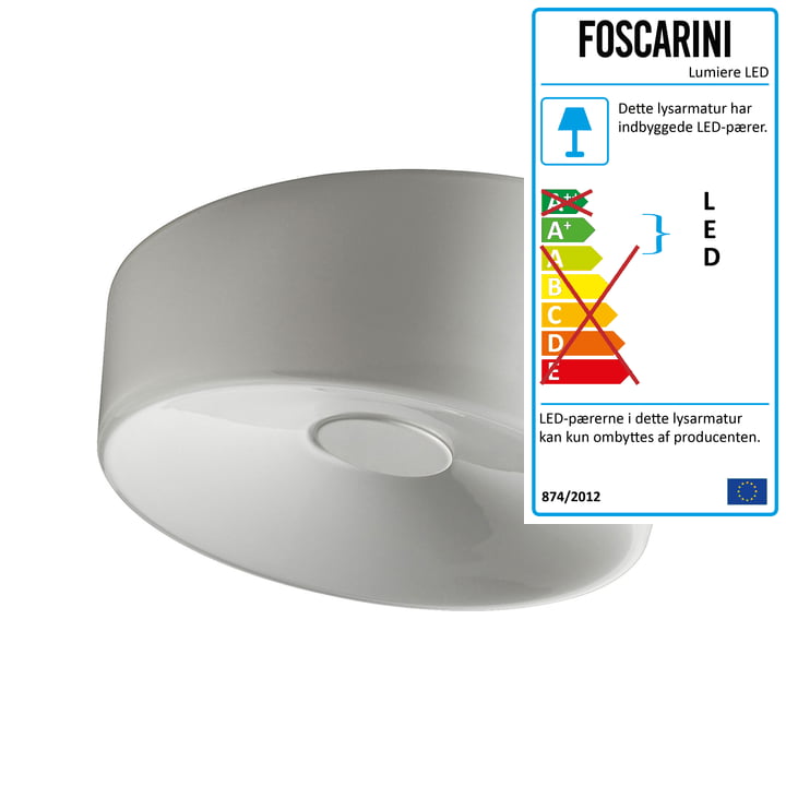 Foscarini – Lumiere XXL væg- og loftslampe LED, hvid
