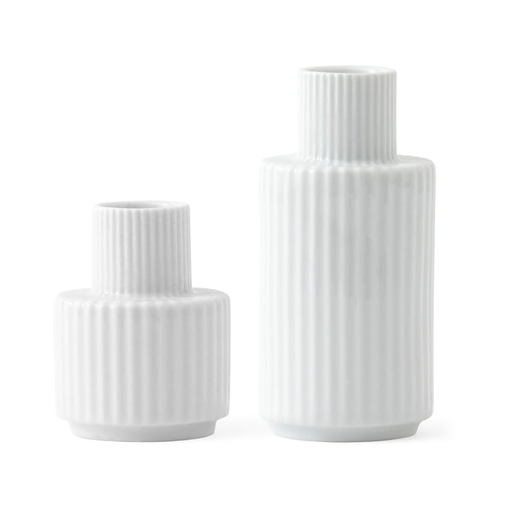 Lysestager af Lyngby Porcelæn