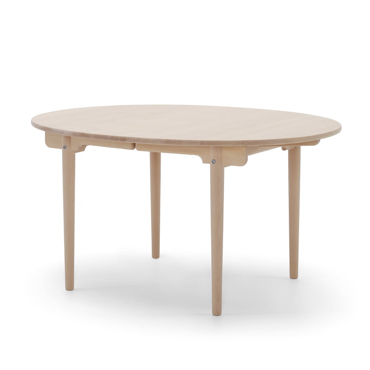 Carl Hansen - CH337 udtrækkeligt spisebord, 140 x 115 cm, sæbet eg