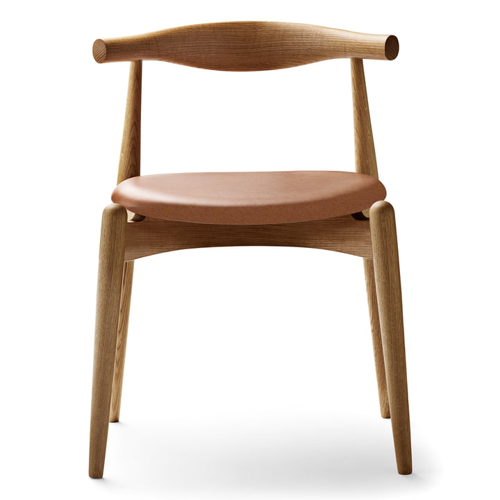 Carl Hansen – CH20 Elbow Chair, olieret eg/læder (Sif 95)