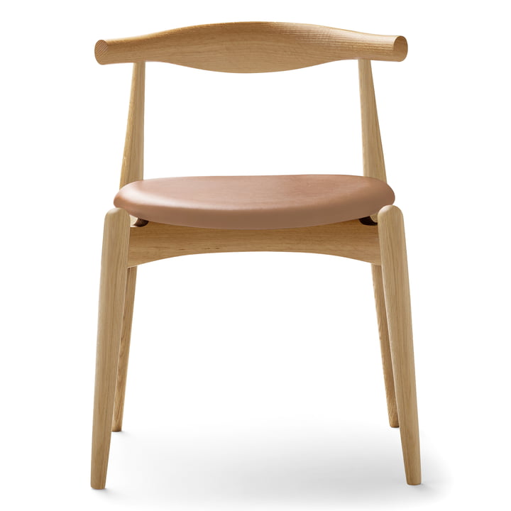 Carl Hansen – CH20 Elbow Chair, ludbehandlet eg/læder (Thor 325)