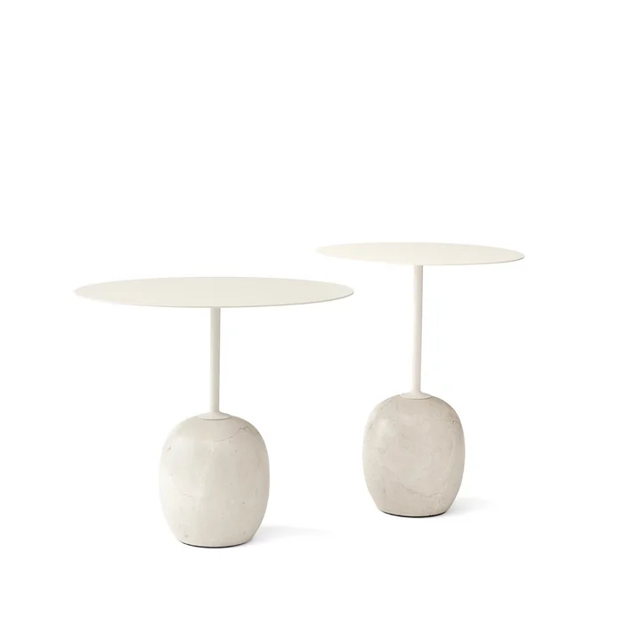 Lato sidebord fra & Tradition i Ivory White / Crema Diva marmor