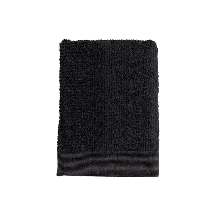 The Zone Denmark - Classic gæstehåndklæde, 50 x 70 cm, sort