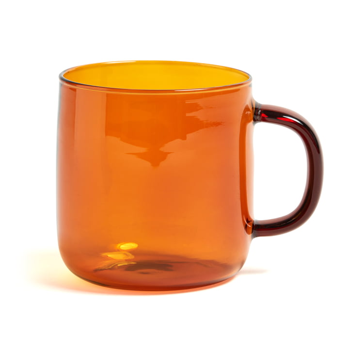 Hay – kop i borosilikatglas, Ø 8 x H 8,5 cm i ravfarvet