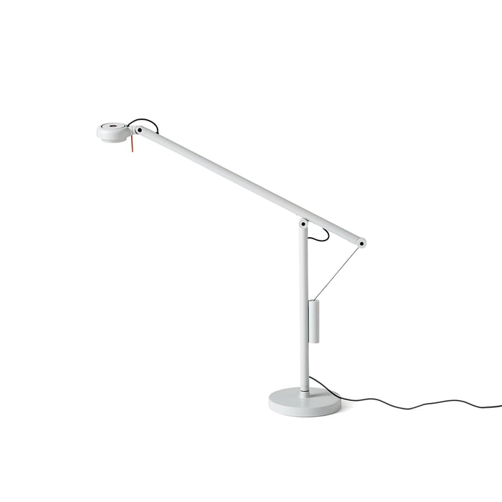 Fifty-Fifty Mini LED-bordlampe fra Hay i lysegrå (RAL 7035)