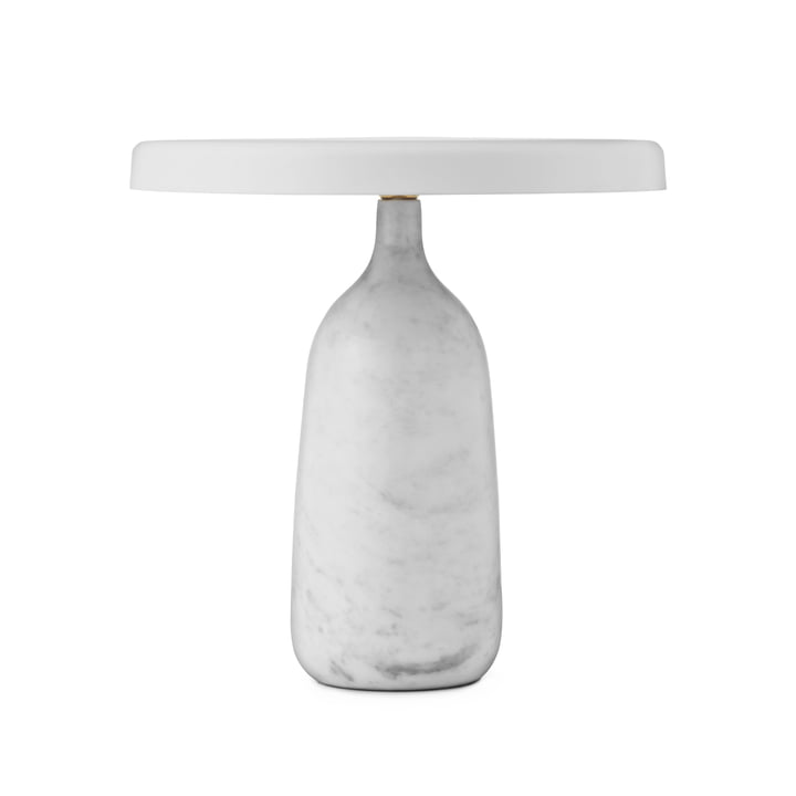 Eddy LED-bordlampe fra Normann Copenhagen i hvid marmor