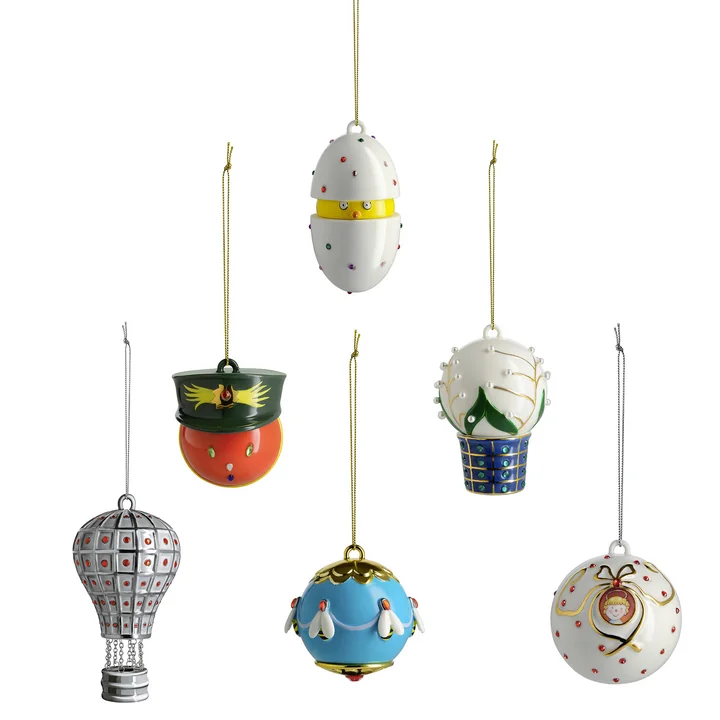 Alessi - Fleurs de Jori juletræbolde