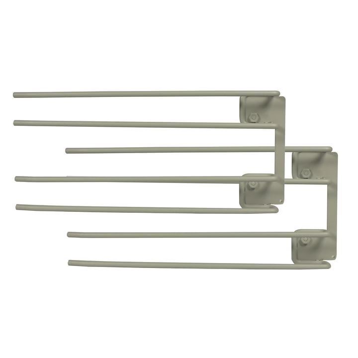 String - Hanger Rack til vinglas, 16 x 30 cm, grå (sæt med 2)