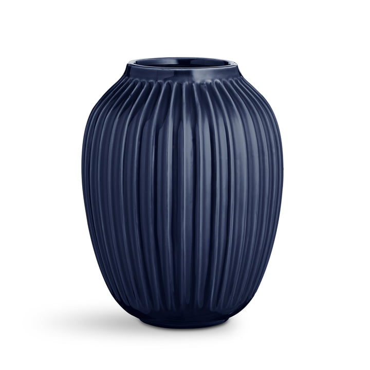 Mørkeblå Hammershøi vase fra Kähler Design