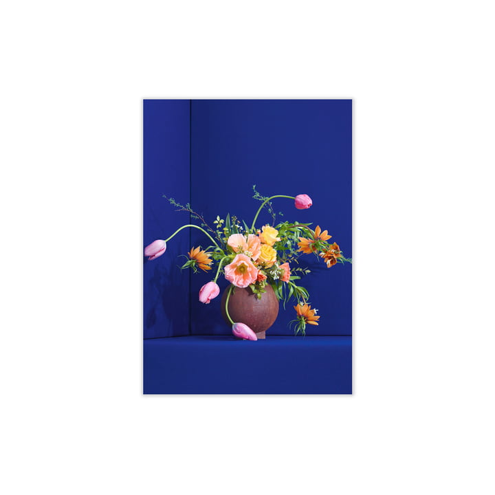 Blomst fra Paper Collective, 30 x 40 cm i blå