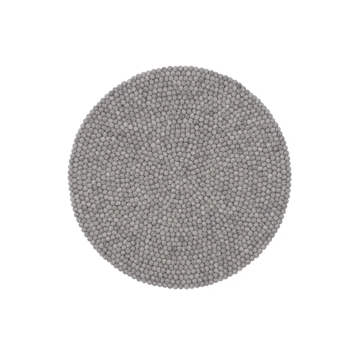 Carl filt kugletæppe, Ø 90 cm fra myfelt