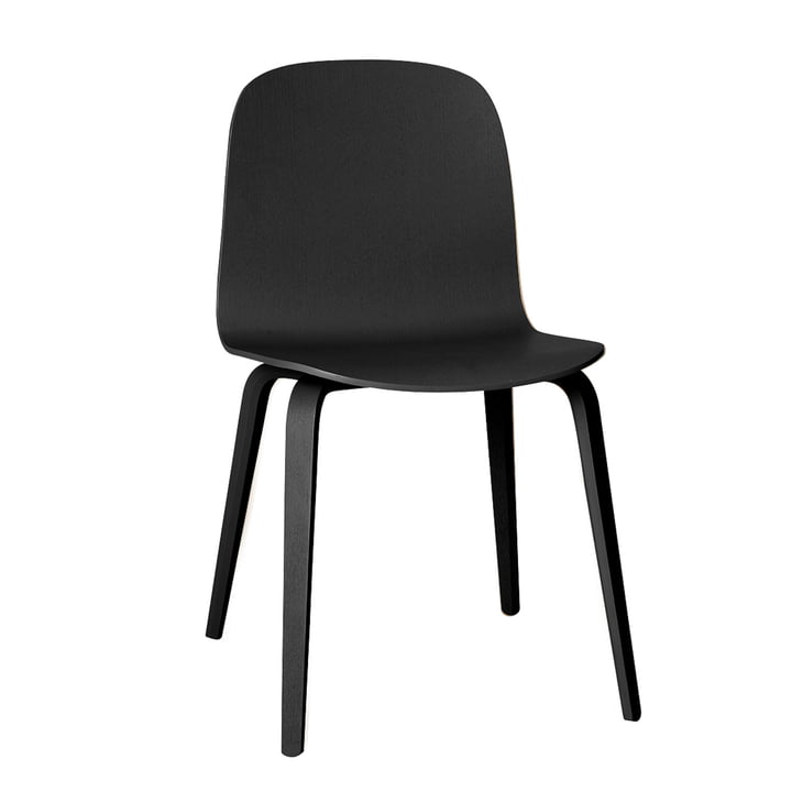 Visu-stol af Muuto i sort (RAL 9017)