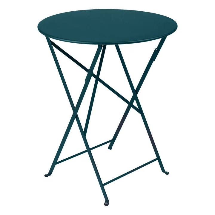 Bistro klapbord Ø 60 cm fra Fermob i acapulco blå