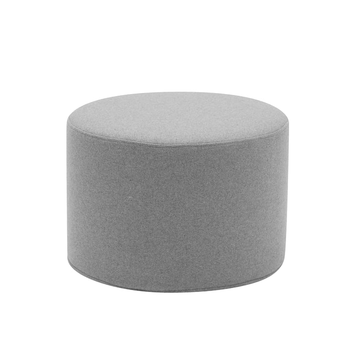 Trommestol / Sidebord lille Ø 45 x H 30 cm ved Softline i filt Melange grå (620)