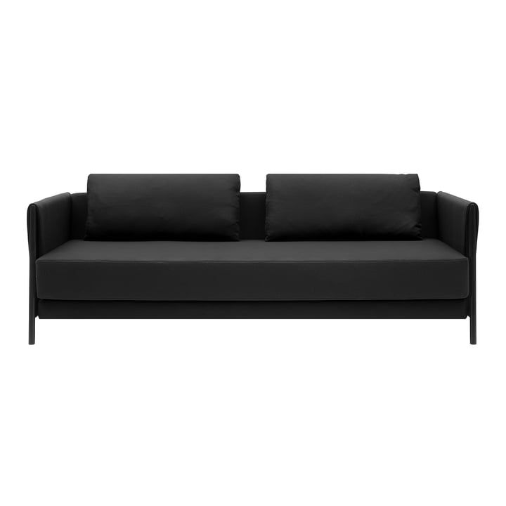 Madison sovesofa fra Softline i sort / filtmeleret antracit (610)