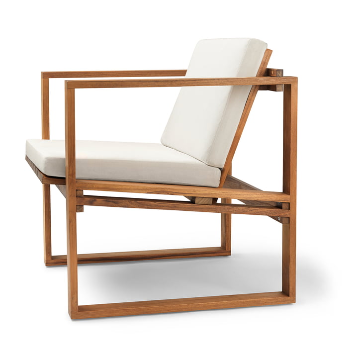 BK11 Lounge Chair i teakolieret med sædepude af Carl Hansen