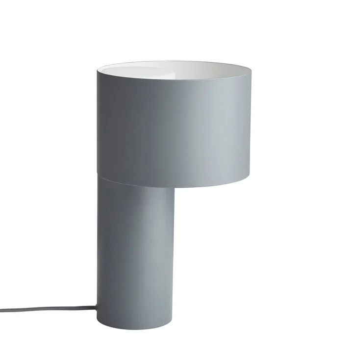 Tangent bordlampe fra Woud i kølig grå