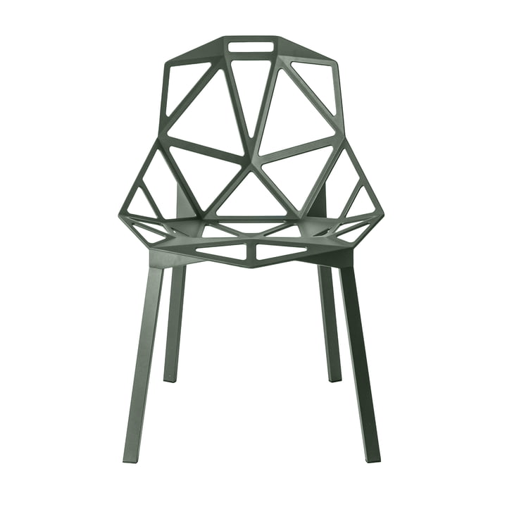 Chair One stabelbar stol fra Magis i grågrøn